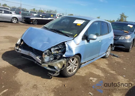 2008 Honda Fit Sport из США, поврежденный, VIN JHMGD38698S057504